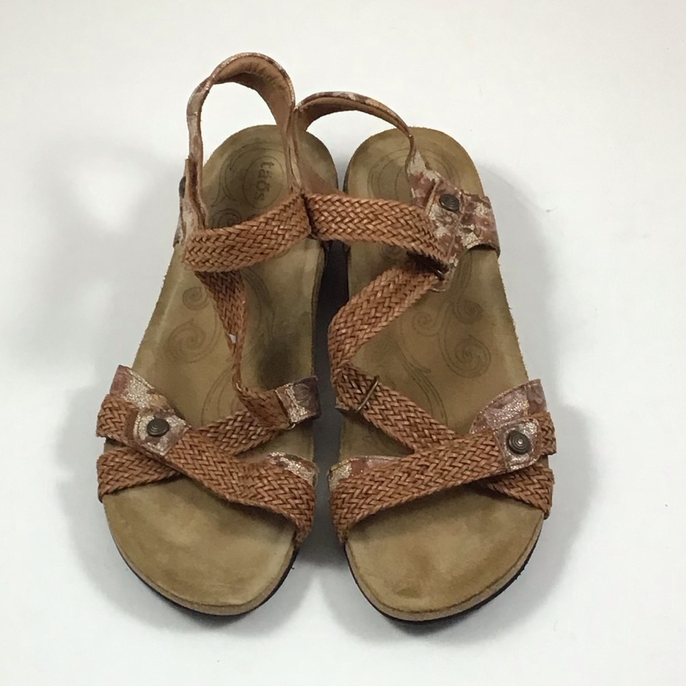 Taos Trulie Rose Shimmer Sandals Size 41 - 10 - 10.5